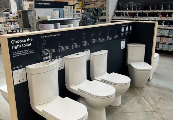 toilet display new