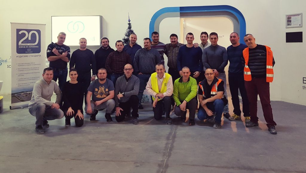 Mike (centre) with the Bulgaria CAD team