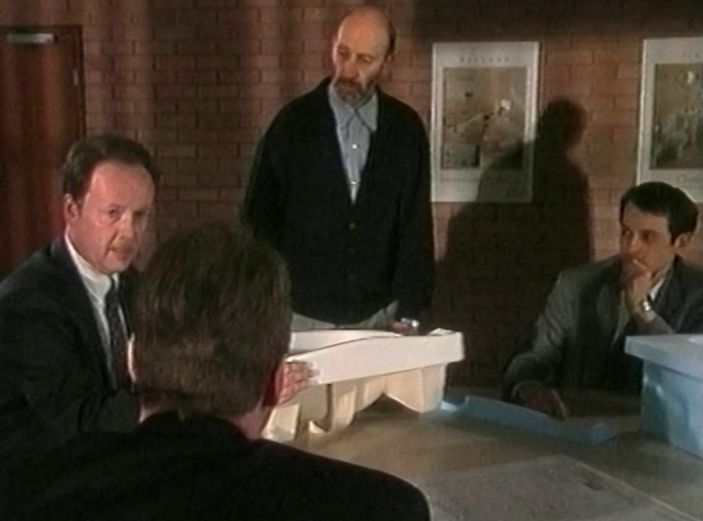 From left; John Hardy, Robin Levien and Mike (foreground is the back of Paul Frankish).
